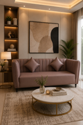 Luxury Modern 3 Seater Leatherette Sofa | Custom Furniture by 3A Homes