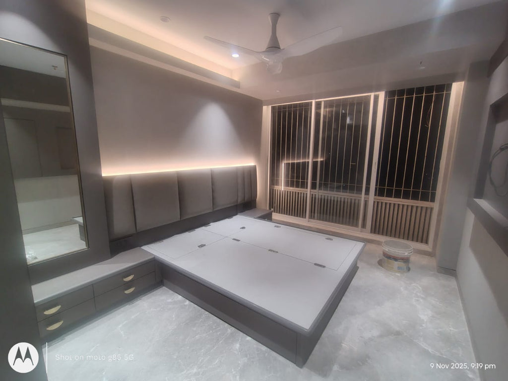 Modern Upholstered LED Headboard | Luxury Custom Bedroom Design
