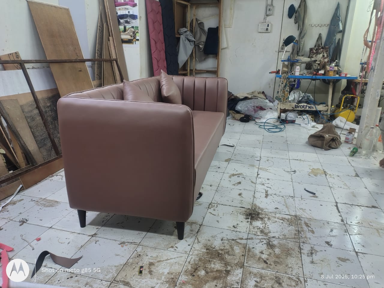 Luxury Modern 3 Seater Leatherette Sofa | Custom Furniture by 3A Homes